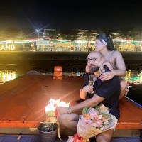 Birthday Party In Hoi An River Wooden Boat Lantern