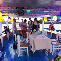 Birthday Party In Hoi An River Wooden Boat Lantern Boat