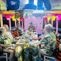 Birthday Party In Hoi An River Wooden Boat Lantern Boat