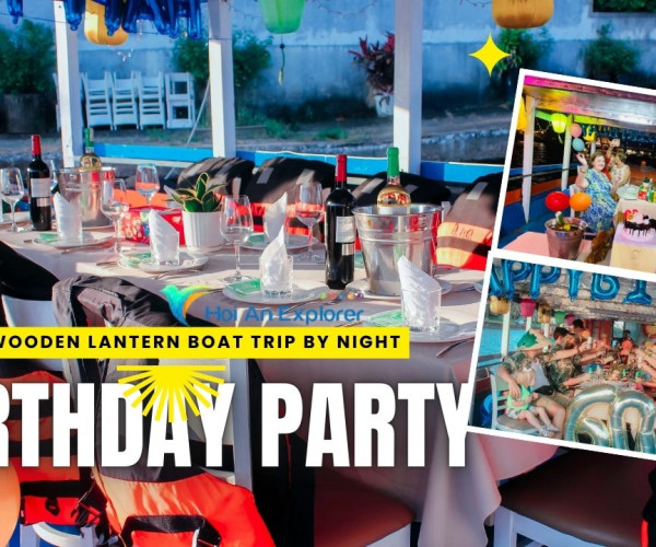 Birthday Party On The Hoi An Wooden Boat