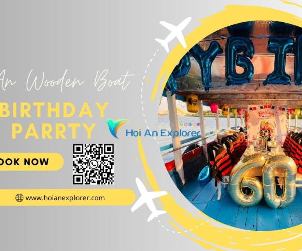 Birthday Party On The Hoi An Wooden Boat